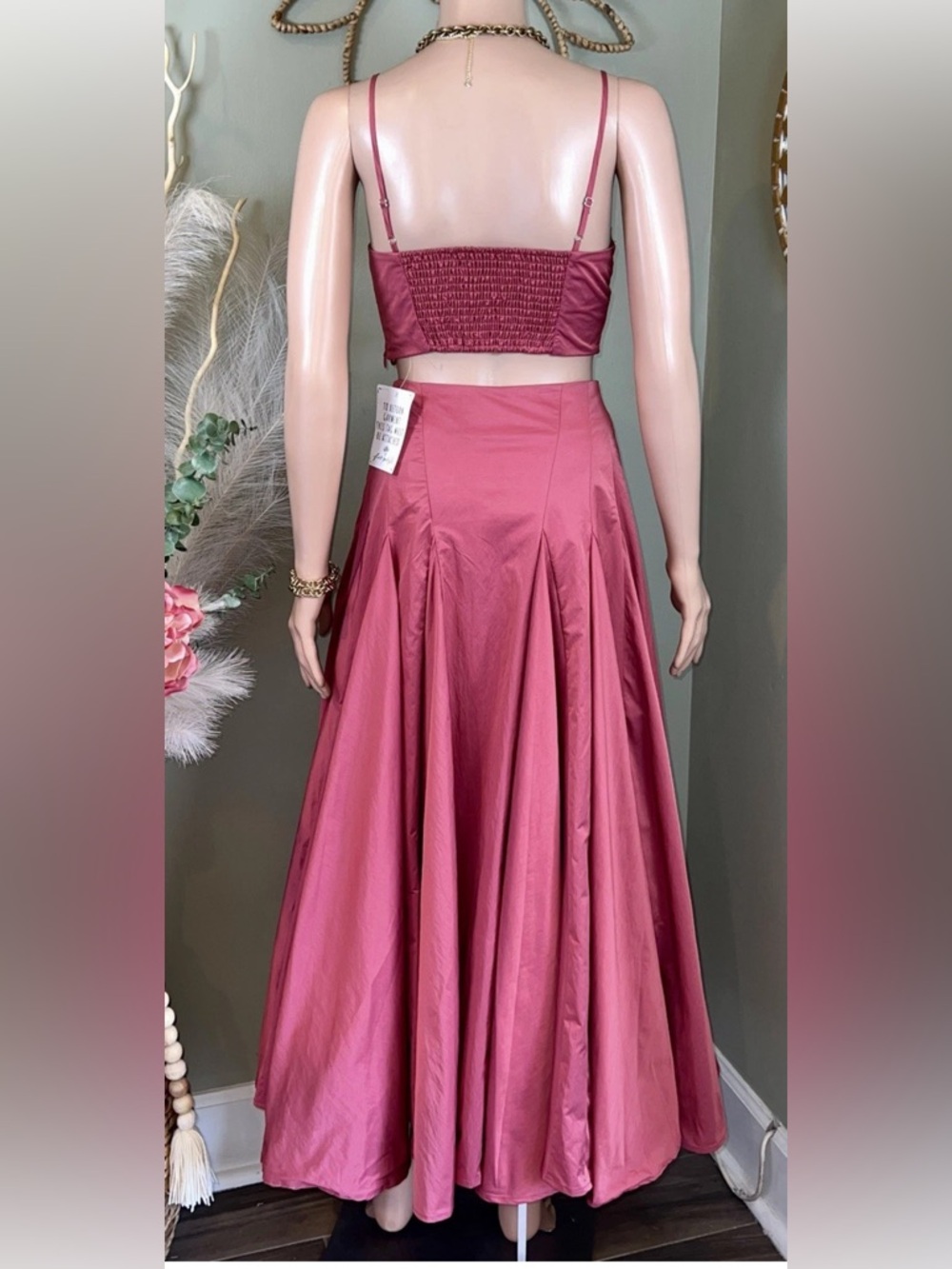 Free People Mya Set Rose Pink Sz 2 - Picture 4 of 16